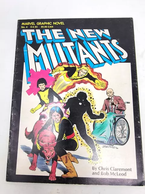 Marvel Graphic Novel #4 : The New Mutants 1St App 2Nd Print ~ Deluxe Tpb Fine