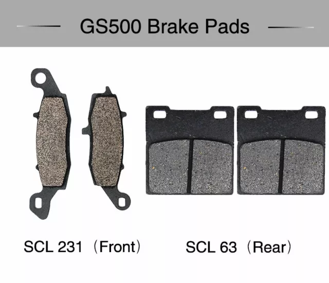 Motorcycle Brake System Motorbike Front + Rear Brake Pads Kit for Suzuki GS500