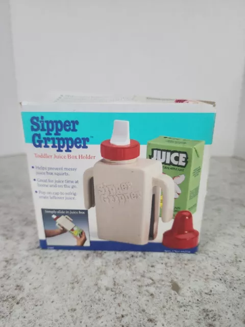 Vintage 1989 Little Kids Sipper Gripper Juice Box Holder Nib