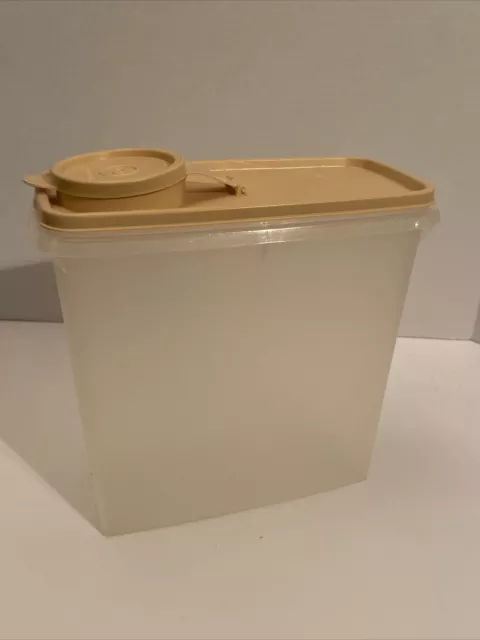 Vintage Tupperware Small Junior Cereal Keeper with Sheer Pour Lid