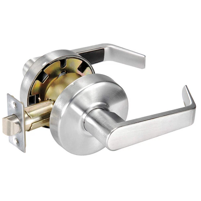 YALE AU4601LN x 626 Lever Lockset,Mechanical,Passage,Grade 2