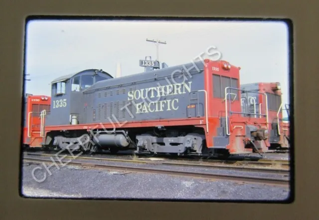 Original '72 Kodachrome Slide SP Southern Pacific 1335 NW2 Dallas, TX      34J26