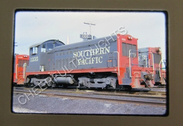 Original '72 Kodachrome Slide SP Southern Pacific 1335 NW2 Dallas, TX      34J26