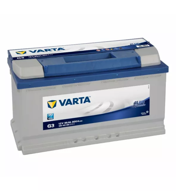 Varta G3 Audi BMW Mercedes VW Car Battery Heavy Duty 12v 4 Year 019 95Ah 800CCA