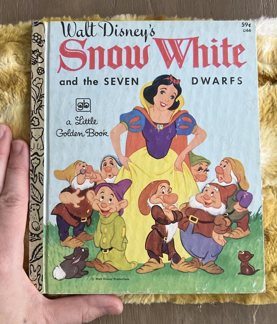 WALT DISNEY SNOW White and the Seven Dwarfs Vintage Little Golden Book ...