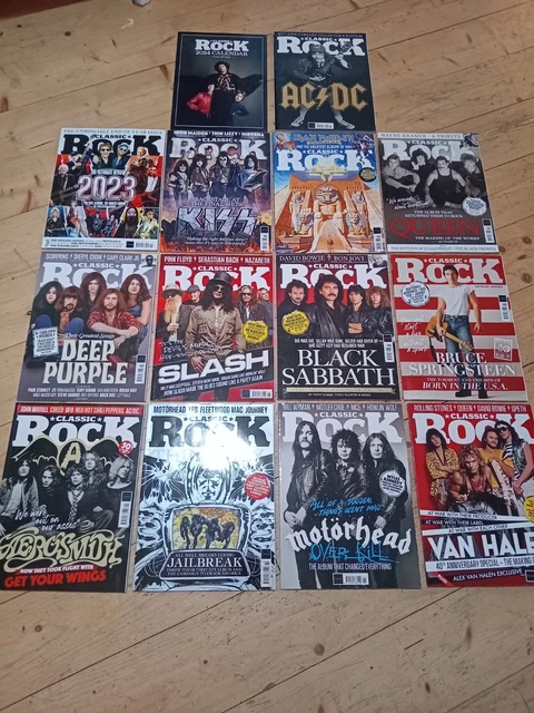 CLASSIC ROCK MAGAZINE Full Year 2024 13 Issues, Calendar, AC/DC 50th ...