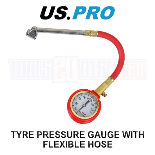 Analog Tire Pressure Gauge BERGEN Tyre Pressure Gauge With Flexible ...