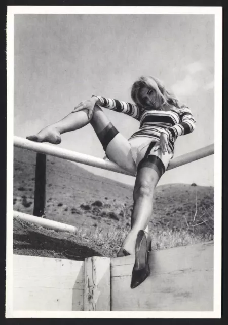 Modern Postcard: Glamour Photo by Elmer Batters - Splayed Legs, Stockings.