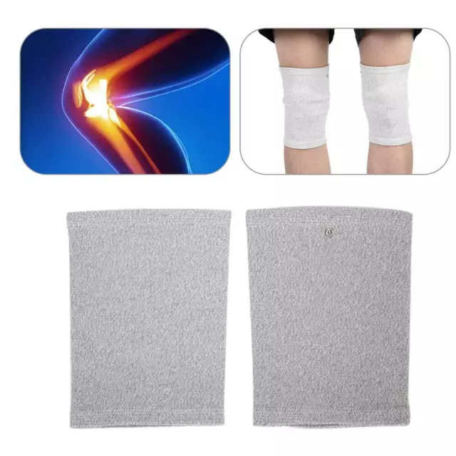 2Pcs Conductive Knee Sleeve Electrode Kneepads For TENS Physiotherapy Machine A+