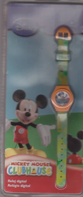 disney topolino orologio digitale mickey club house nuovo sigillato