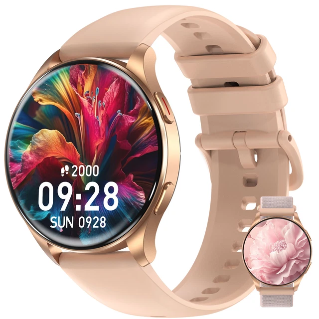 fitonyo Smartwatch Donna Effettua/Rispondi Chiamate,1.1 AMOLED Touchscreen Smartwatch Donna per