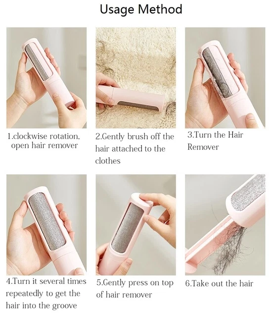 Pet Hair Remover Brush Dog and Cat Lint Remover Pet Fur With Self-Clean Brush 11