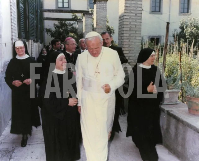 Vintage Press Photo Italy, John Paul II With Nuns, 1979, print 7 7/8x9 13/16in