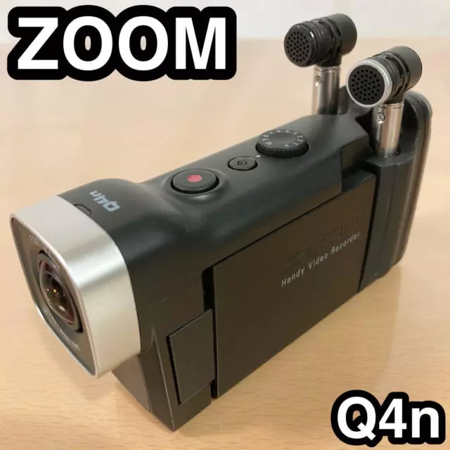 Handy Video Camera Recorder ZOOM Q4n Black RARE 2.3k(2304 x1296 pixels)3M HD