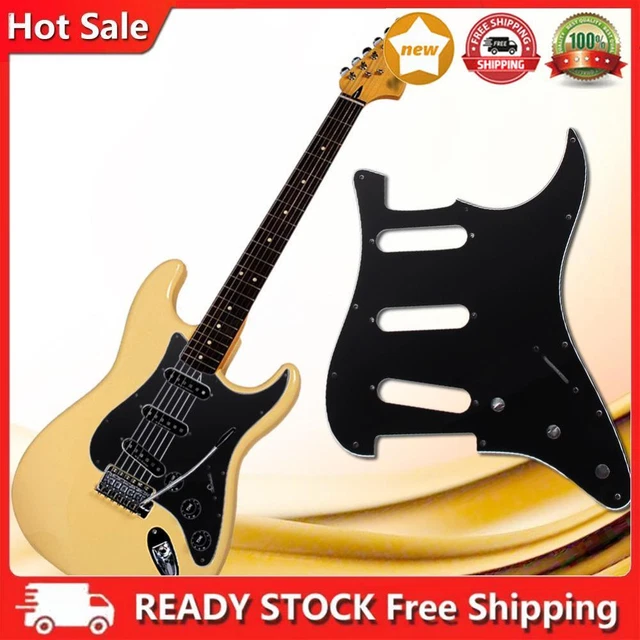 3Ply SSS Style 11 Mounting Screw Holes PVC Electric Guitar Pickguard for Debris