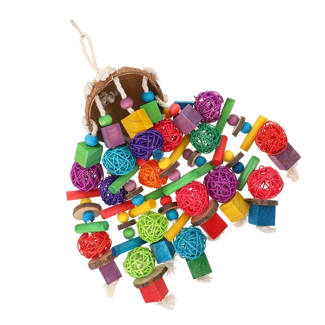 1Pc Teeth Grinding Toy Papagei Biss Spielzeug Block Kauen Spielzeug Vogel Käfig