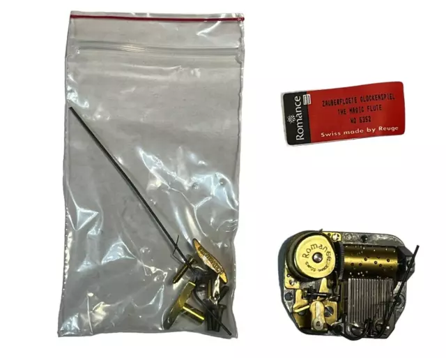 Reuge Romance Music Box Movement Swiss Made The Magic Flute No. 5352