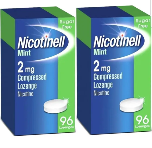 2 pastillas Nicotinell Nicotnell como nuevas 2 mg 96 pastillas comprimidas sin azúcar como nuevas