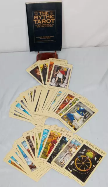 MYTHIC TAROT Full Set Tricia Newell Vtg 1986 Very Rare Great Art Cards & Book