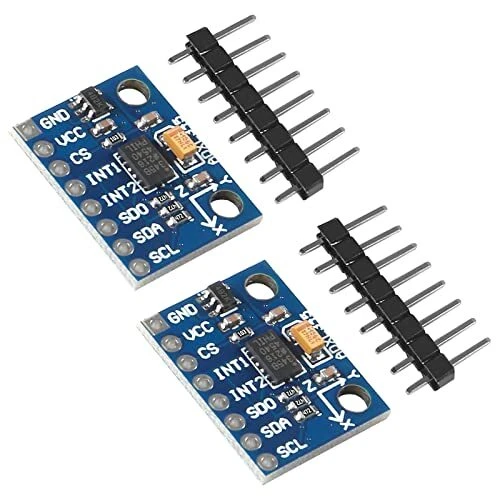 AEDIKO 2pcs GY-291 ADXL345 3-Axis Digital Acceleration IIC/SPI Transmission o...