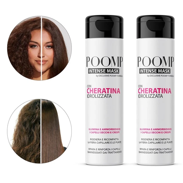 POOMP -Intense Mask 2x maschera per capelli con cheratina idrolizzata lucentezza