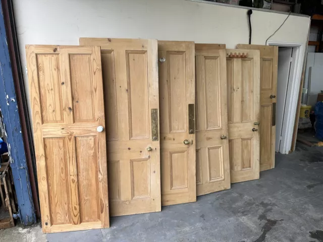 Victorian Pine 4 Panel internal doors X 9