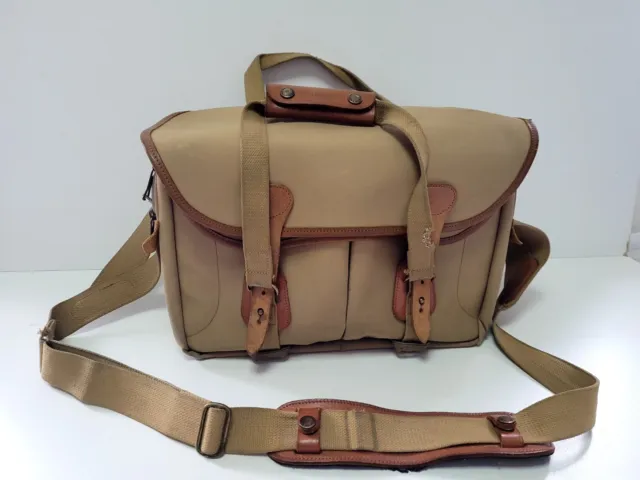 Billingham 335 Large camera bag Khaki Canvas  Tan leather