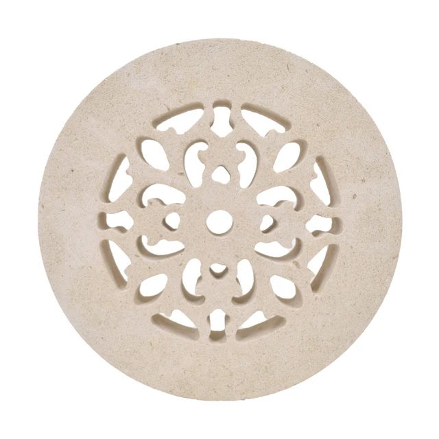 Griglia Ventilazione In Pietra Leccese Per Tubi ø100-150mm | Con Rete Anti Insetti | Trattamento Idrorepellente - Foto 8