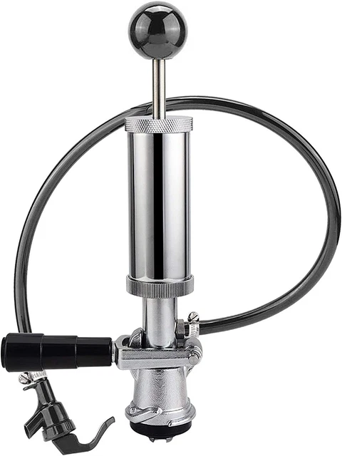 Keg Party Pump, American D System Beer Keg Tap Party Pump, 4 Inch Picnic Pump wi