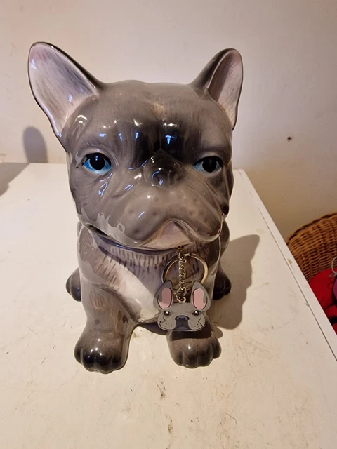 FRENCHIE FRENCH BULLDOG Cookie Dog Biscuit Jar Stoneware Target
