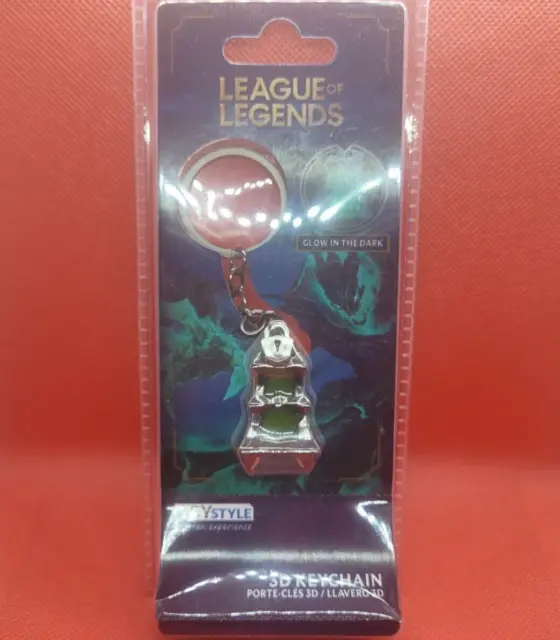 League of Legends Thresh's Lantern Premium Glow-in-the Dark 3D Key Chain. New.