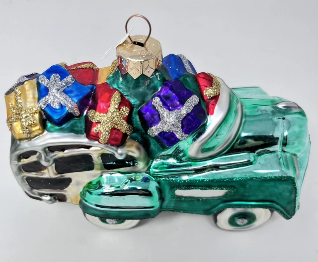 Hallmark 1955 Murray Ranch Wagon Crown Reflection Blown Glass Ornament 1999