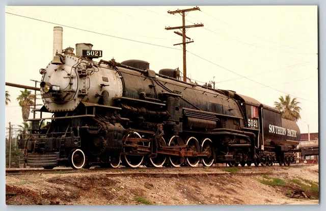 San Bernardino, CA - Southern Pacific #5021 - RR, Train - Vintage Postcard