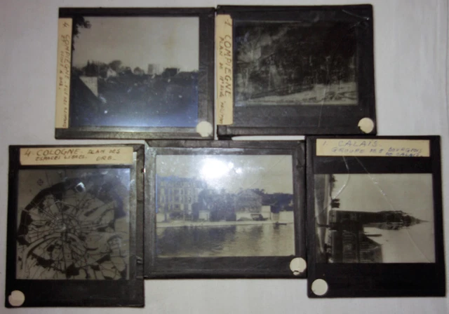 Plaque De Verre Photo Ancienne – Positif Noir Et Blanc 13x18cm, Village Moselle