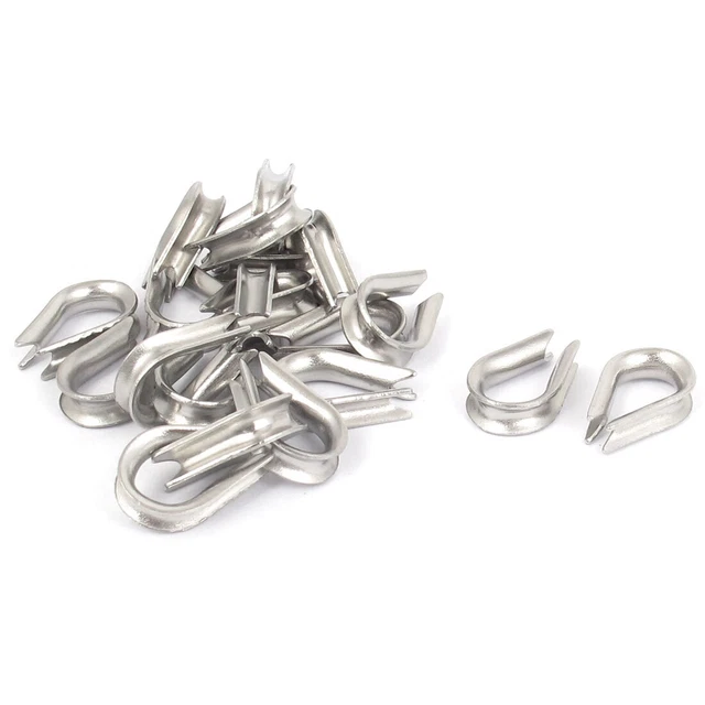 304 en acier inoxydable de 2 mm 5/64 "Tone Câble 20pcs Argent Dés câble