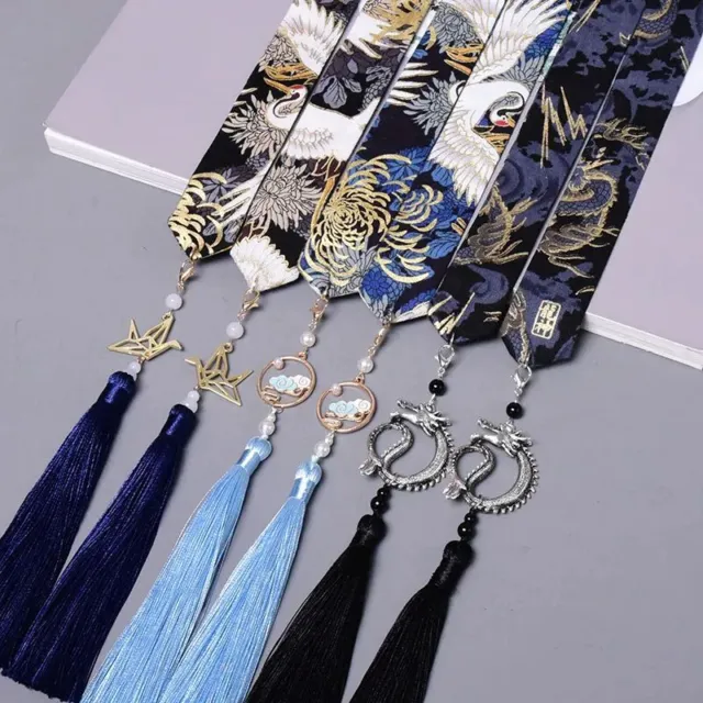 Ribbon Embroidery Accessories Unisex Wiping Forehead Fringed Hair Rope Hair Jewe