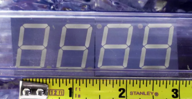 2 Nib 0.80” Dual 7 Segment Green Led Display, W/Decimal Places, Lumex Ldd-C812Ri