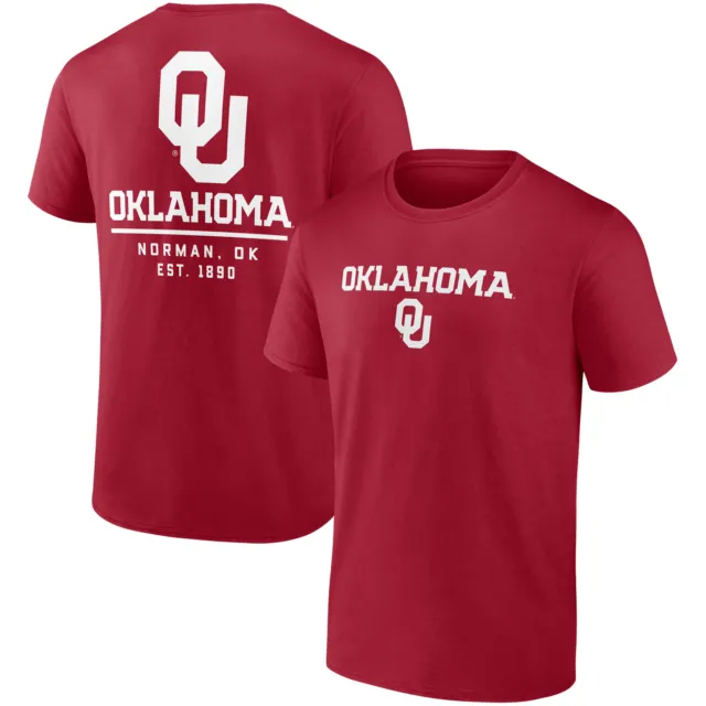 Men's Fanatics Branded Crimson Oklahoma Sooners Game Day 2-Hit T-Shirt