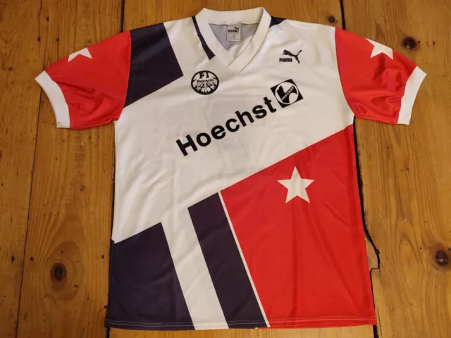 Eintracht Frankfurt jersey 90/91 size XL Hoechst Puma #7 vintage