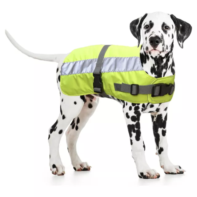 Duvo+ Chiens Gilet de Sécurité Flectalon Jaune, Différentes Tailles, Nouveau