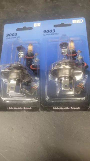 Pair Eiko 9003 Halogen Replacement Bulbs