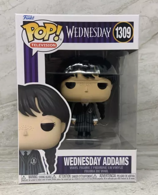 Funko Pop Wednesday Addams Vinyl Figure #1309 Wednesday Netflix w/protector
