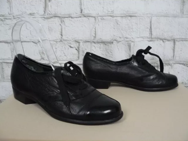 $200 Munro Ascot Black Leather Lace Up Women's Oxford Dress Shoes 4 NEW M519 2