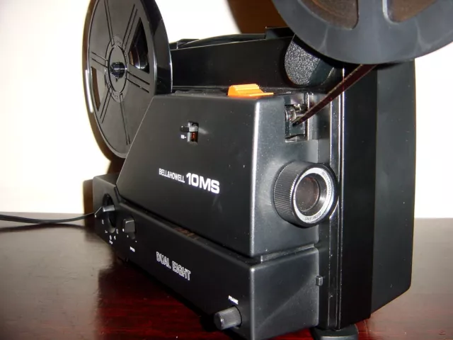 Bell & Howell 10MS Super 8 & Standard 8mm Movie Projector ~ SERVICED ~