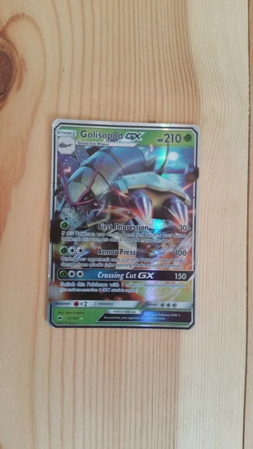Pokemon Card - Golisopod GX - Burning Shadows 17/147 - Rare