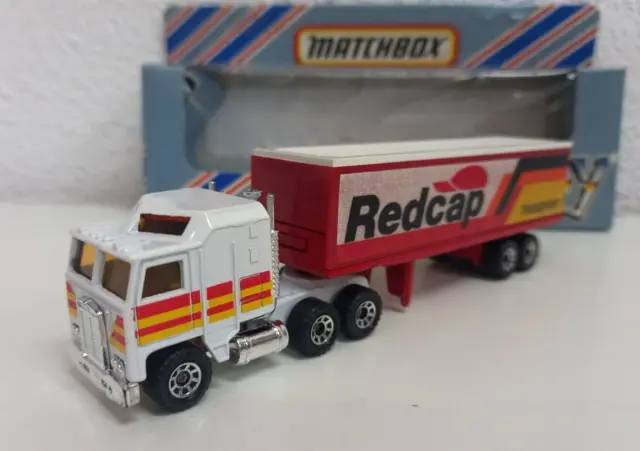 Kenworth Mid Trailer Van/Wagon 17 CM Matchbox Convoy CY8 Original Box