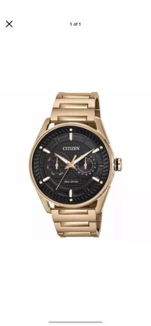 Bnwt Mens Citizen Watch Gold Tone Bu4023-54E