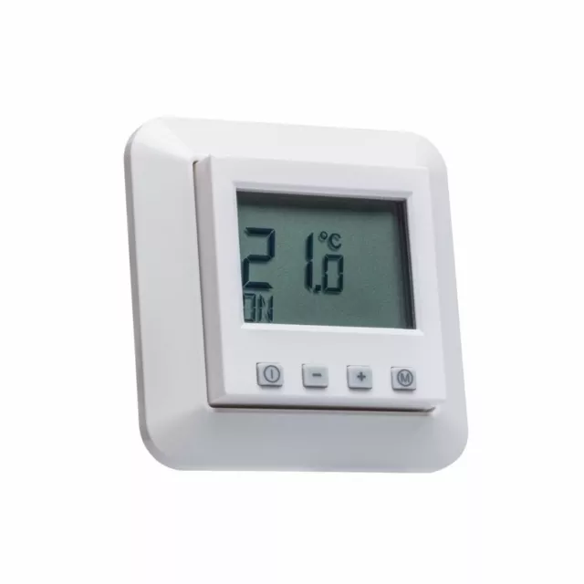 Digital Raumthermostat mit Merten 1-M Rahmen für Fußbodenheizung Stellantriebe