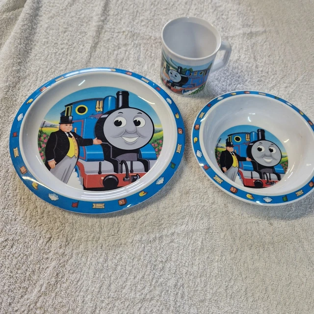 THOMAS THE TANK Engine Melamine Plate & Spearmark Bowl Set Plastic Kids