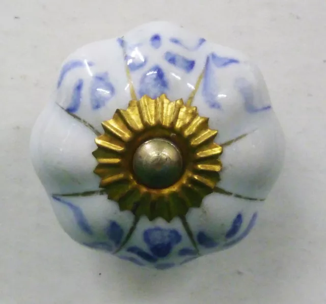 Boutons Porcelaine Céramique Artisanal Poignées Porte Tiroir Placard Armoire